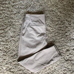 Babaton cropped slim trousers with side zip